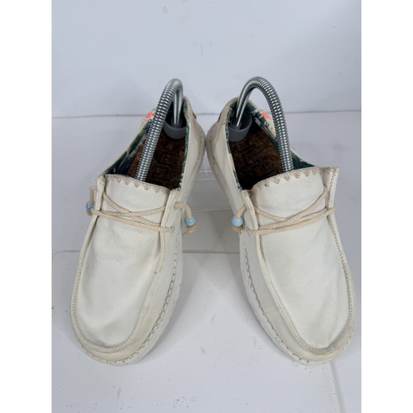 Hey Dude Wendy Natural Salt Canvas Shoes Women's Size 8 Lightweight Comfort - Picture 2 of 11